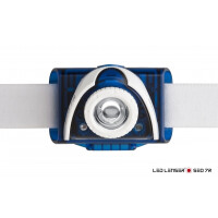 LED LENSER SEO 7R (blau) - Wiederaufladbare LED Stirnlampe