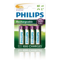 Philips Multilife Akkus HR6 AA Mignon 2600 mAh 4er Blister