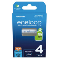 Panasonic Eneloop AAA Micro 800 maH Ready to Use Blister 4