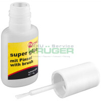 Sekundenkleber 10 g - mit praktischem Pinsel in der Verschlusskappe, für eine einfache Dosierung